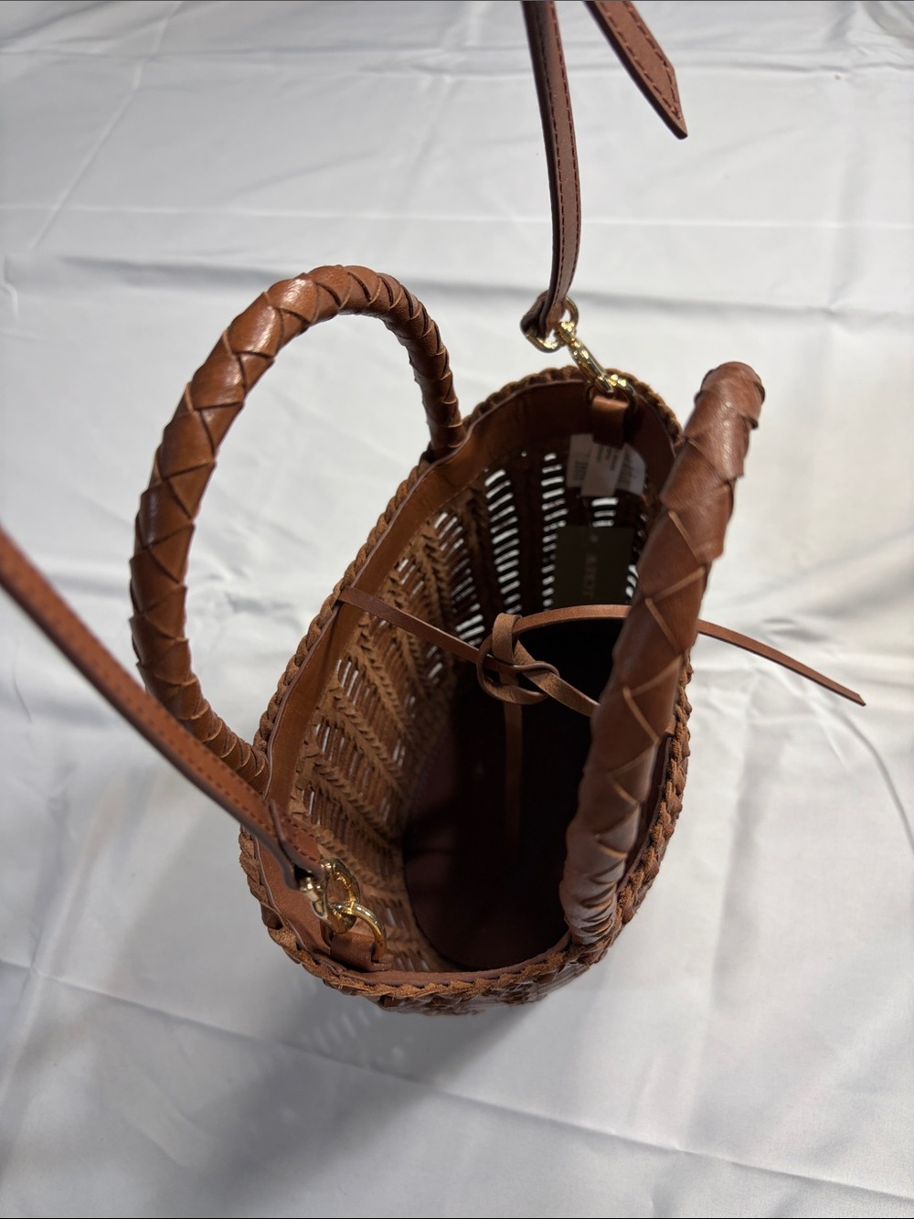 J. Crew Leather Small Open Weave Bag - Picture 6 of 6